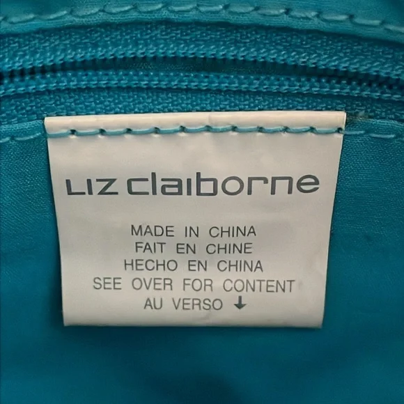 Liz Claiborne Vintage woven shoulder crossbody taupe color bag. EUC - Picture 8 of 9